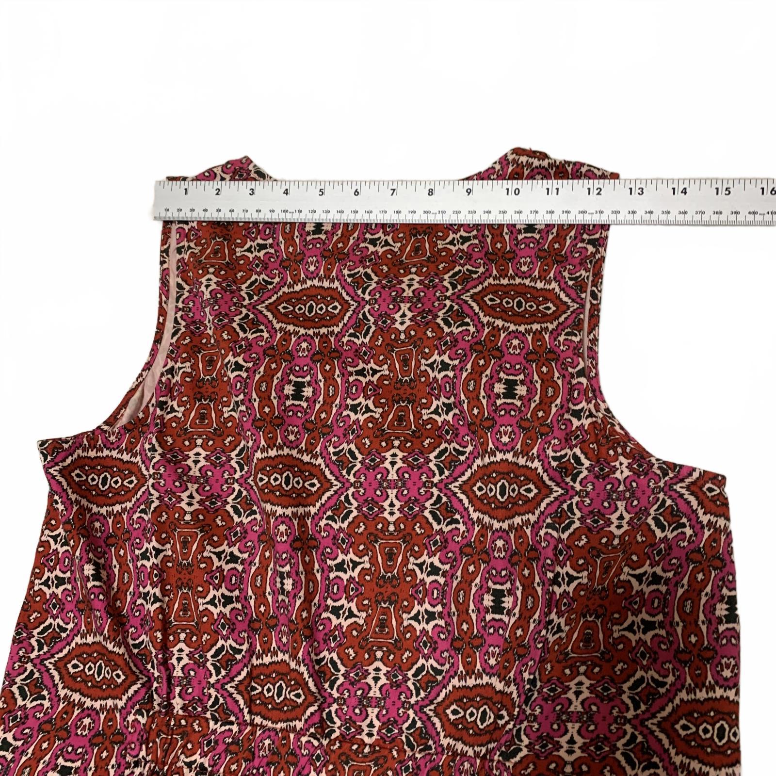 Joe Fresh Women's Size S Petite Fit V Neck Sleeveless Floral Print Sheath Dress