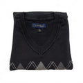 Club Room Men’s Size Large Black Argyle Sweater Vest