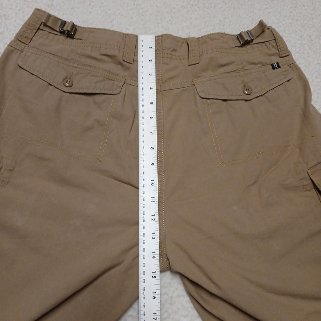 VTG Nautica Jeans Mens Sz 33/33 Khaki Cargo Shorts India W36