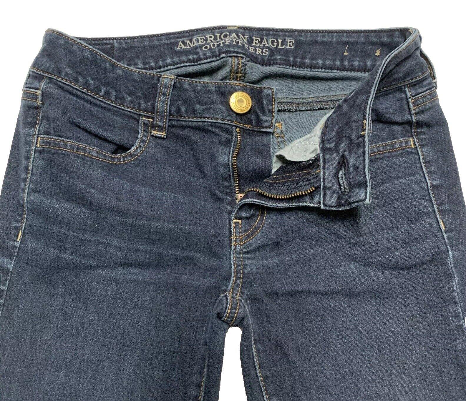 American Eagle Women's Jegging Size 2 Blue Stretch  Jeans