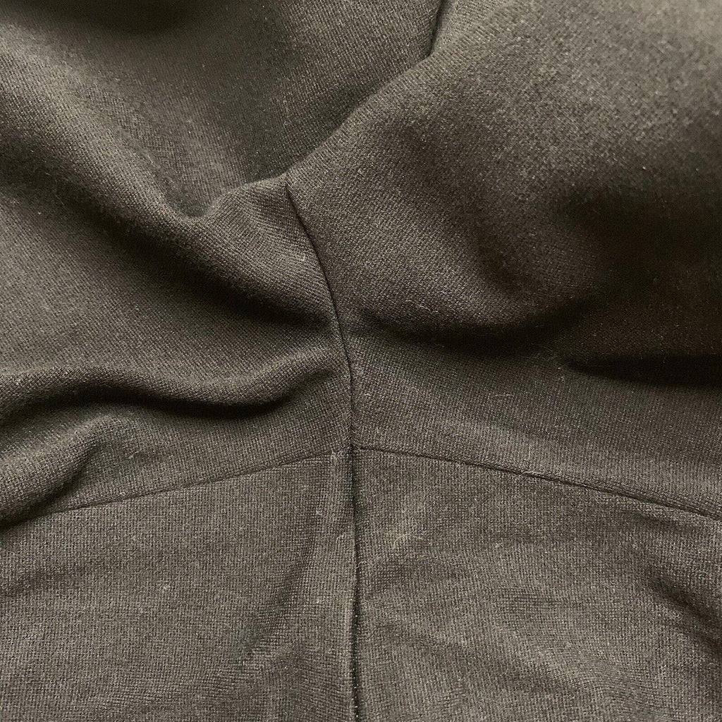 Club Monaco Wide Leg Scallop Hem Pants 8 Black