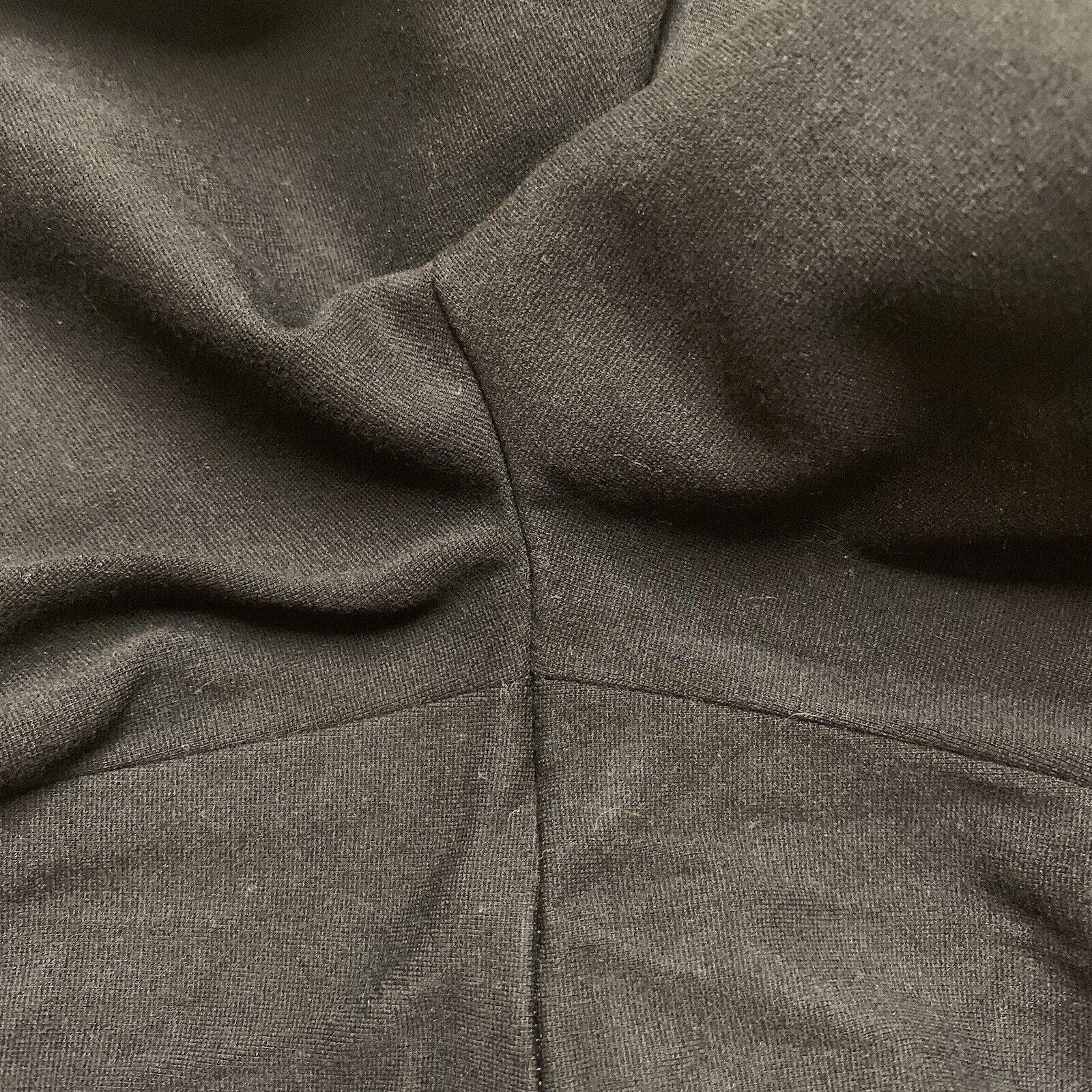 Club Monaco Wide Leg Scallop Hem Pants 8 Black
