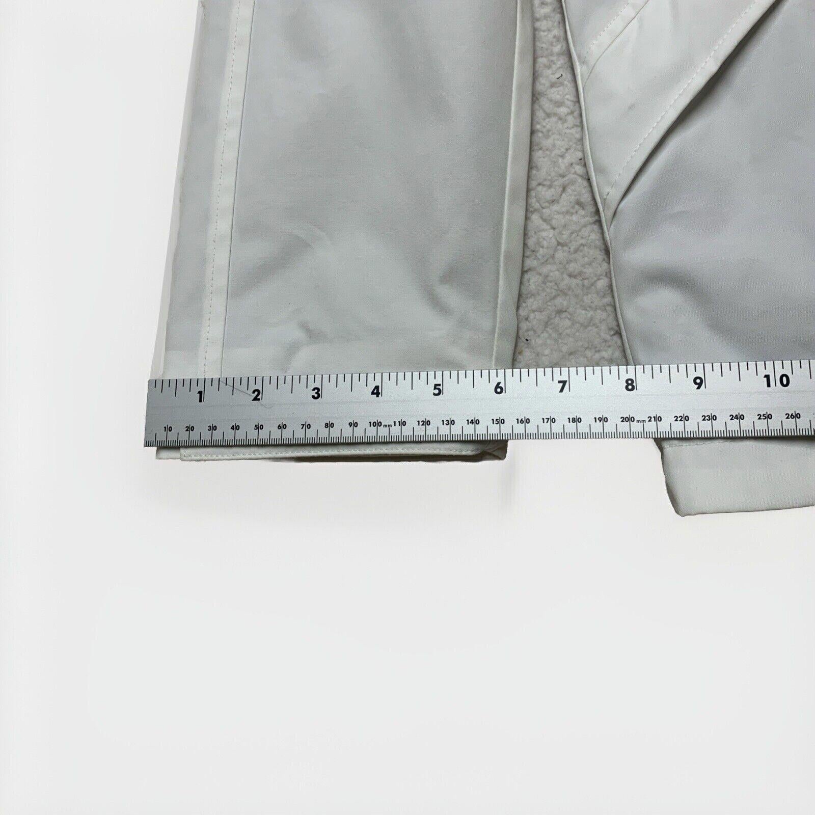 Tommy Hilfiger Women's M White Weather Hood Jacket Rain Coat
