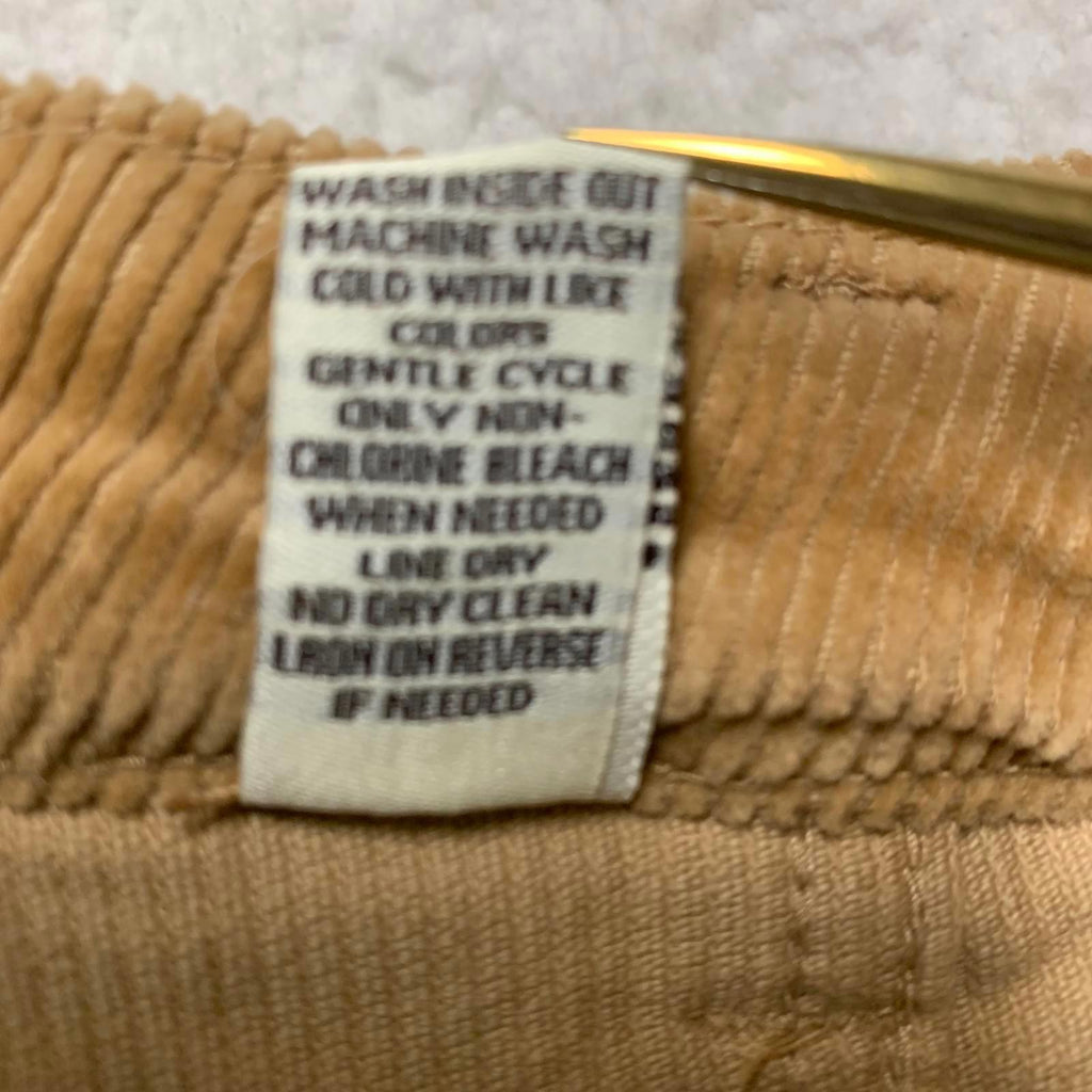 Hot Kiss Women's Size 0 Tan Corduroy Mini Skirt