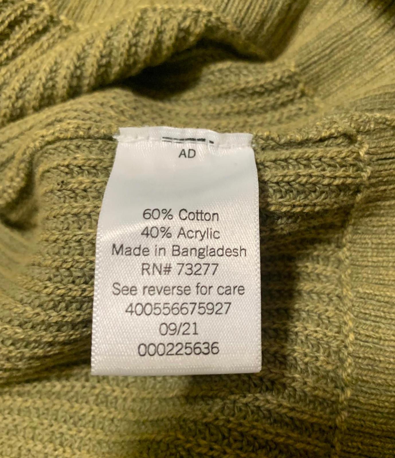 Sonoma Women's Size M Olive Green Knit Hoodie Button Detail