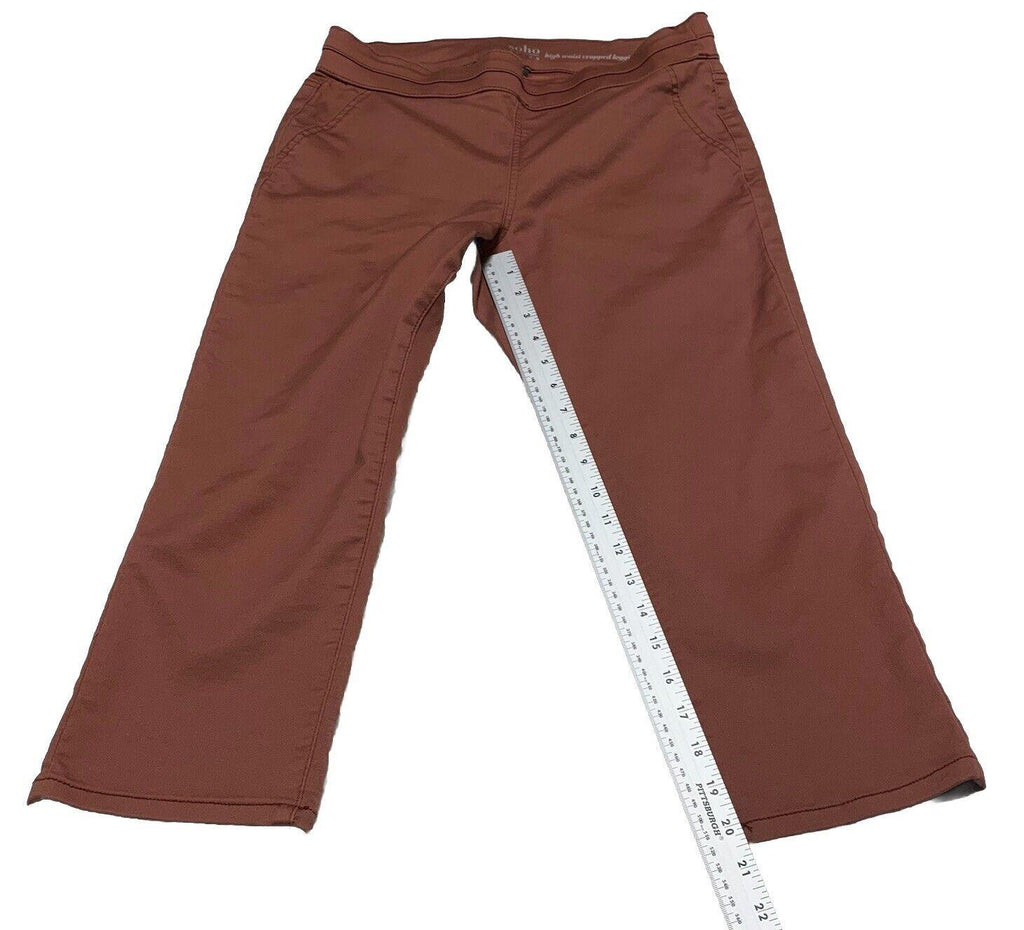 Soho Women's  Size M High Waist  Legging Pink Mauve Relaxed Fit Cropped Pants