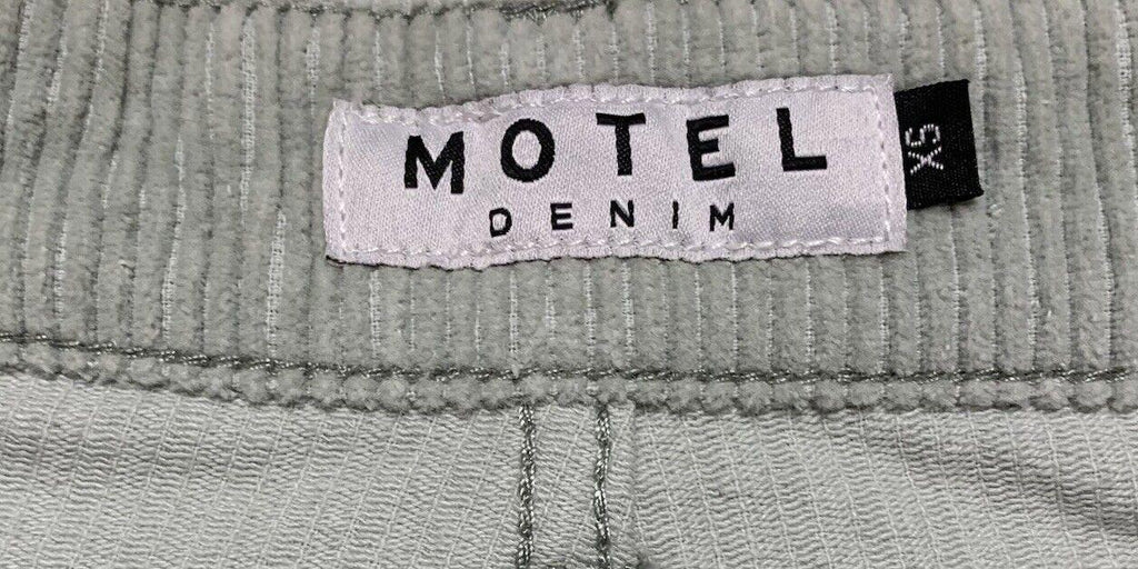 Motel Corduroy Pants Women’s XS Mint Green Wide Leg Light