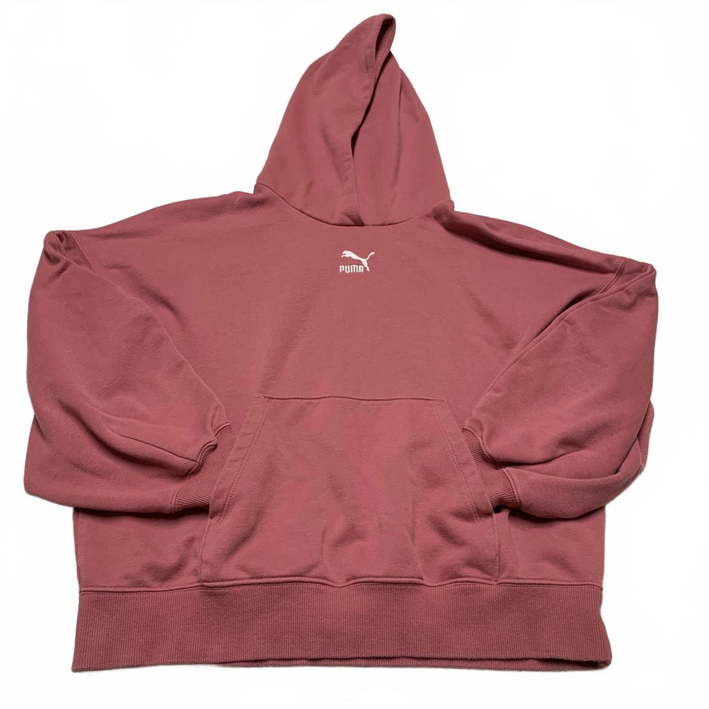 Puma Women's Size Medium Dusty Rose Oversized Hoodie Sweatshirt