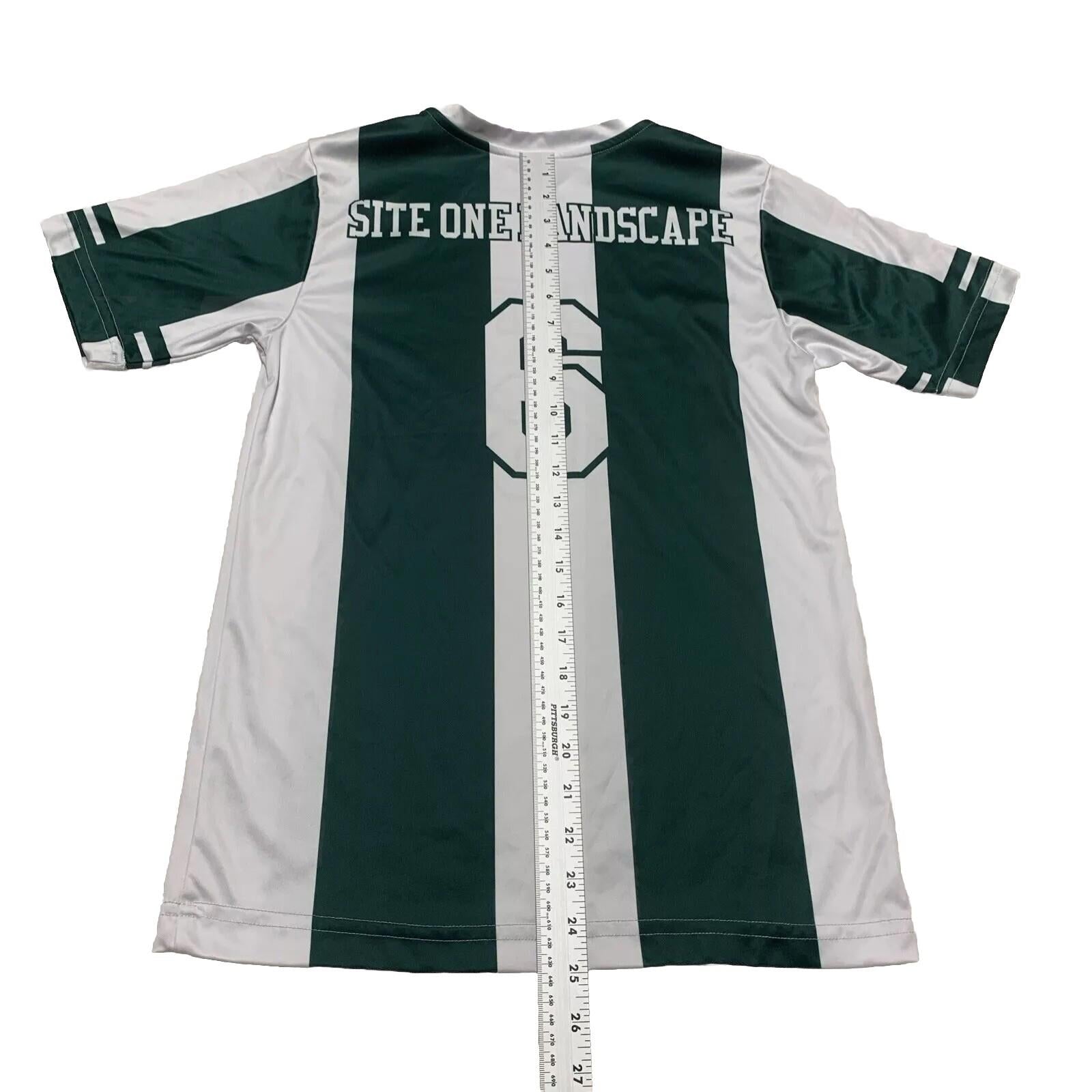 Champro Youth Size L Forest Green Jersey Knit Top Short Sleeve T-Shirt