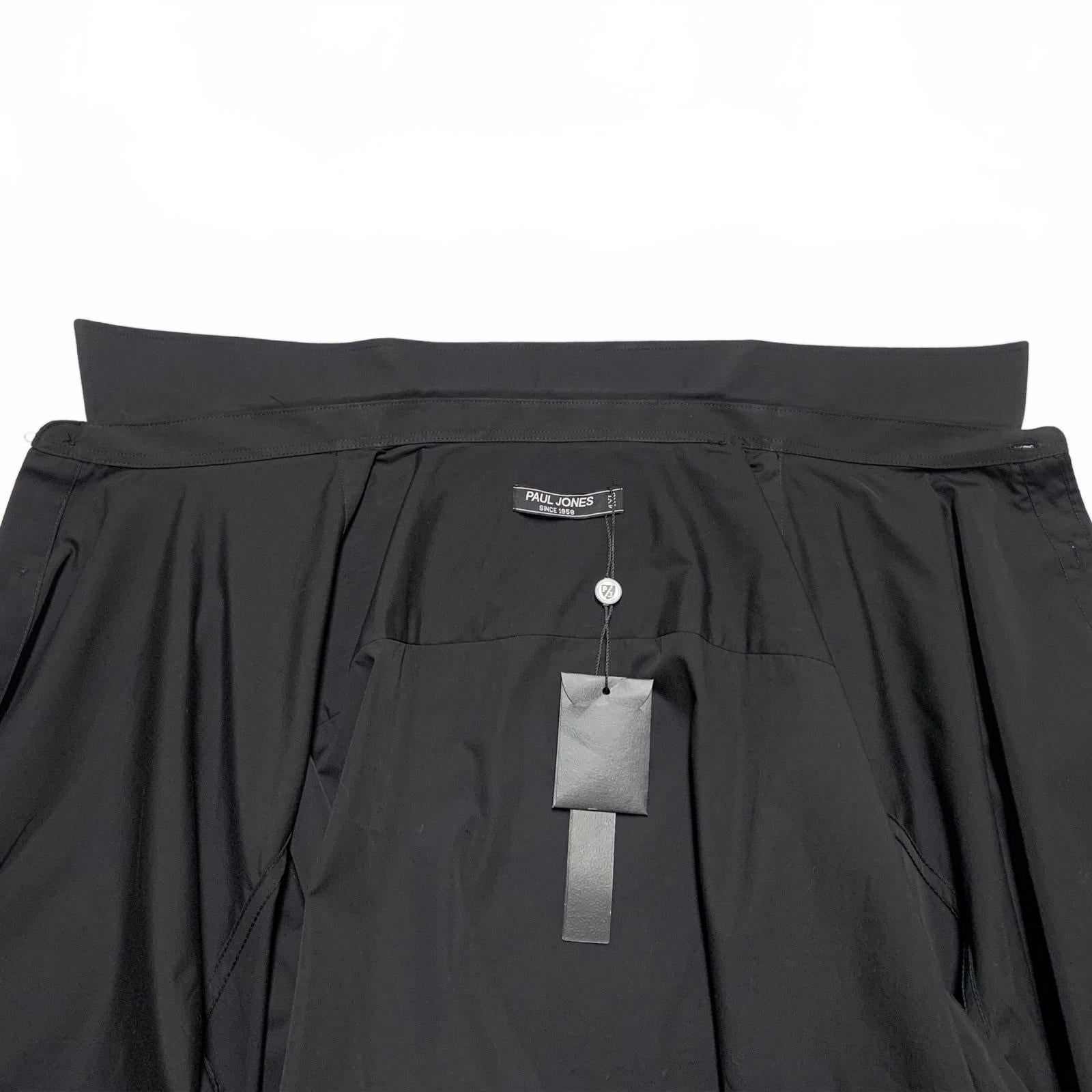 Paul Jones Men's 4XL Black Long Sleeve Button Shirt