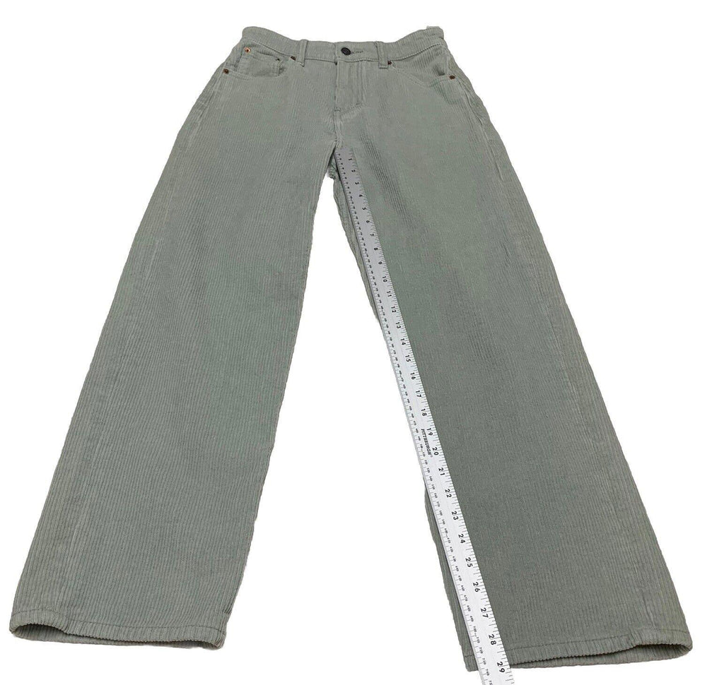 Motel Corduroy Pants Women’s XS Mint Green Wide Leg Light