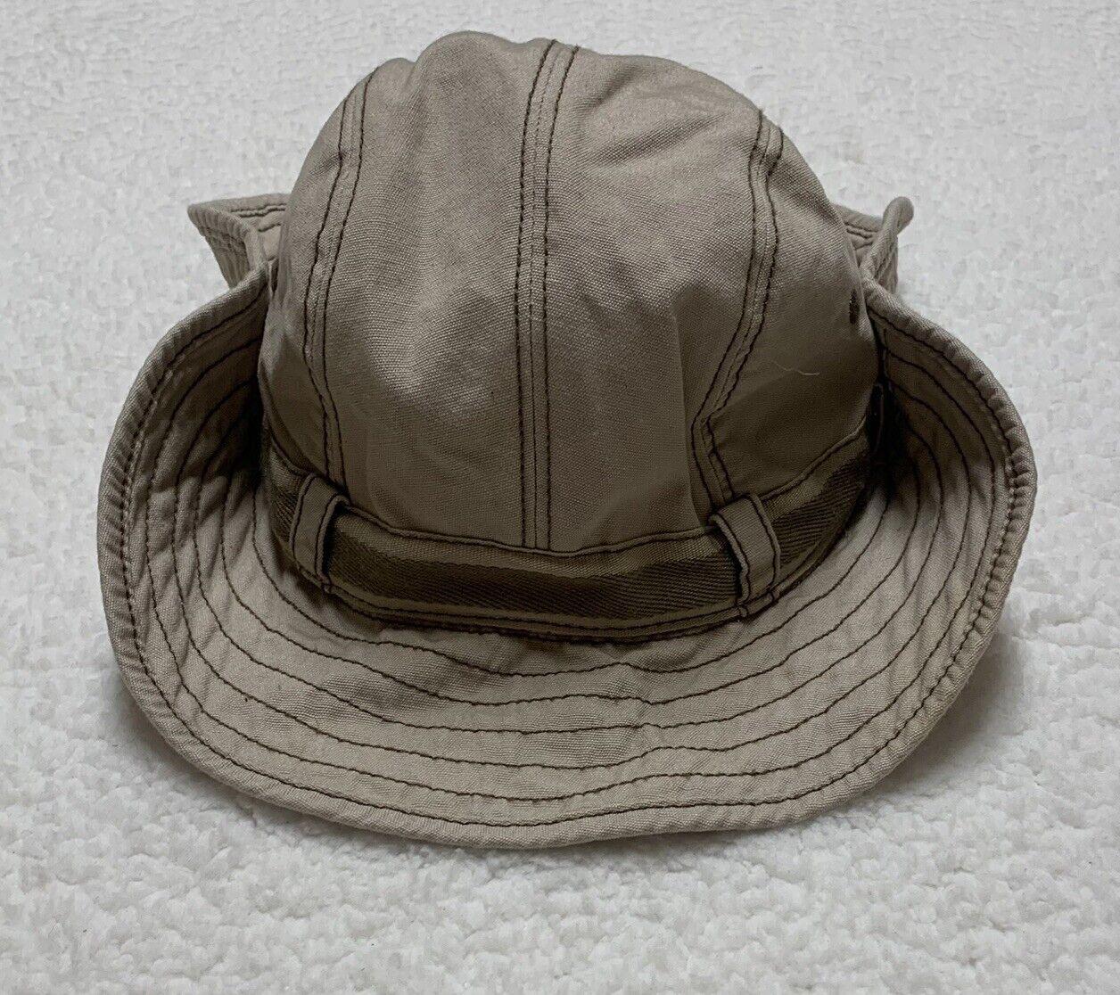 Old Navy Bucket Snap Up Sides Explorer Sun Cap Kids Size M Beige Fisherman