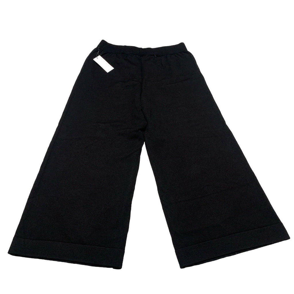 Dex Clothing Women’s X Large Black Noir Wide Leg Gaucho Culottes Cropped Pants