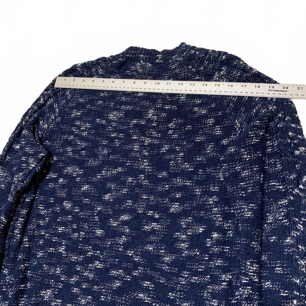 Time and True Women's Size X Large 16-18 Navy Blue Button Up Cardigan Sweater