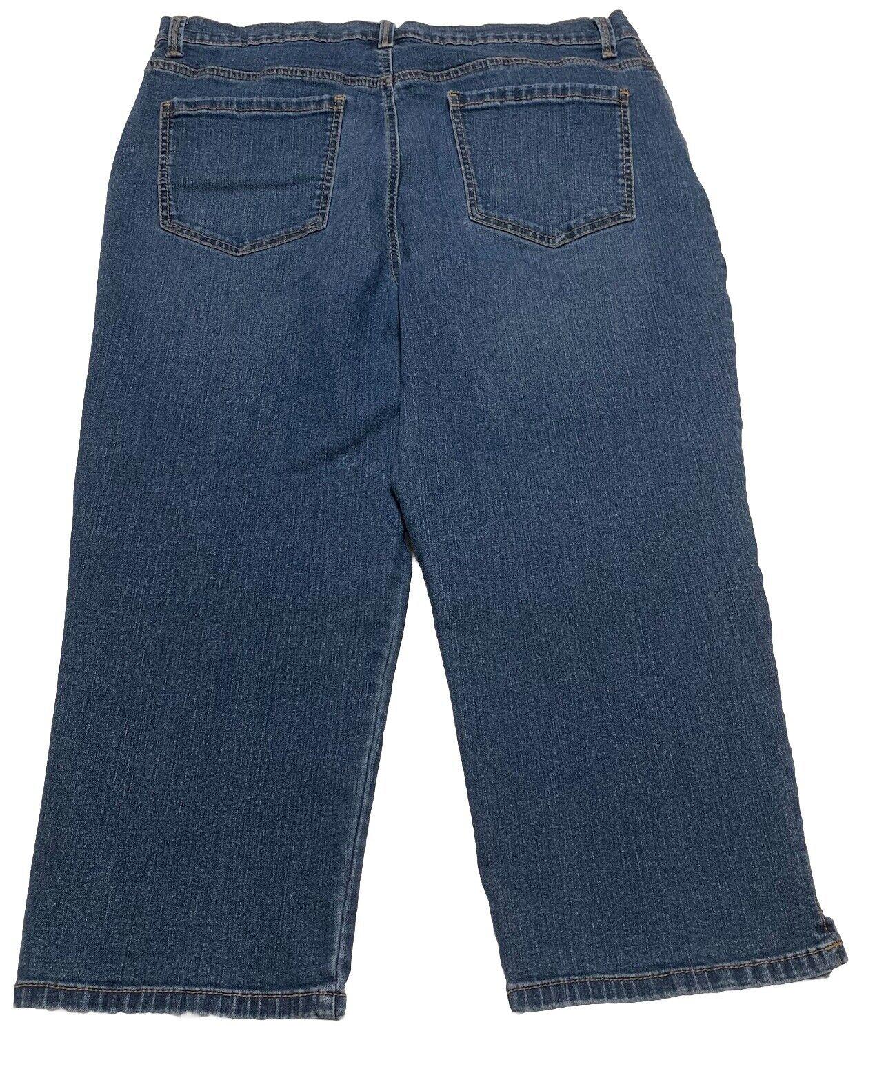 Gloria Vanderbilt Women's Jeans Amanda Size 16 Denim Crop