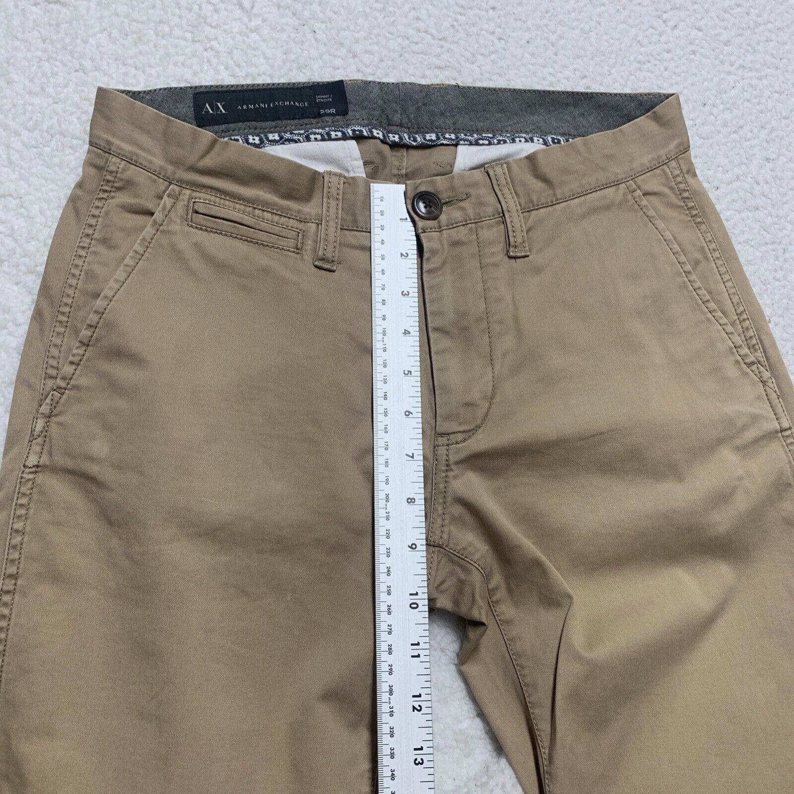 A/X Armani Exchange Men's Size 29R Cotton Skinny Chino Style Straight Leg
