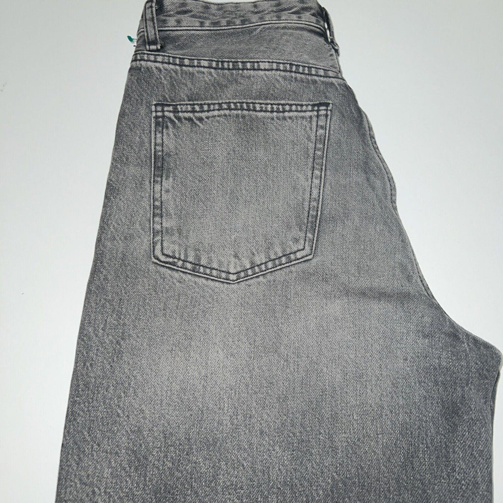 Zara Jeans Women's Size 6  Denim Gray  Cropped Frayed Edge