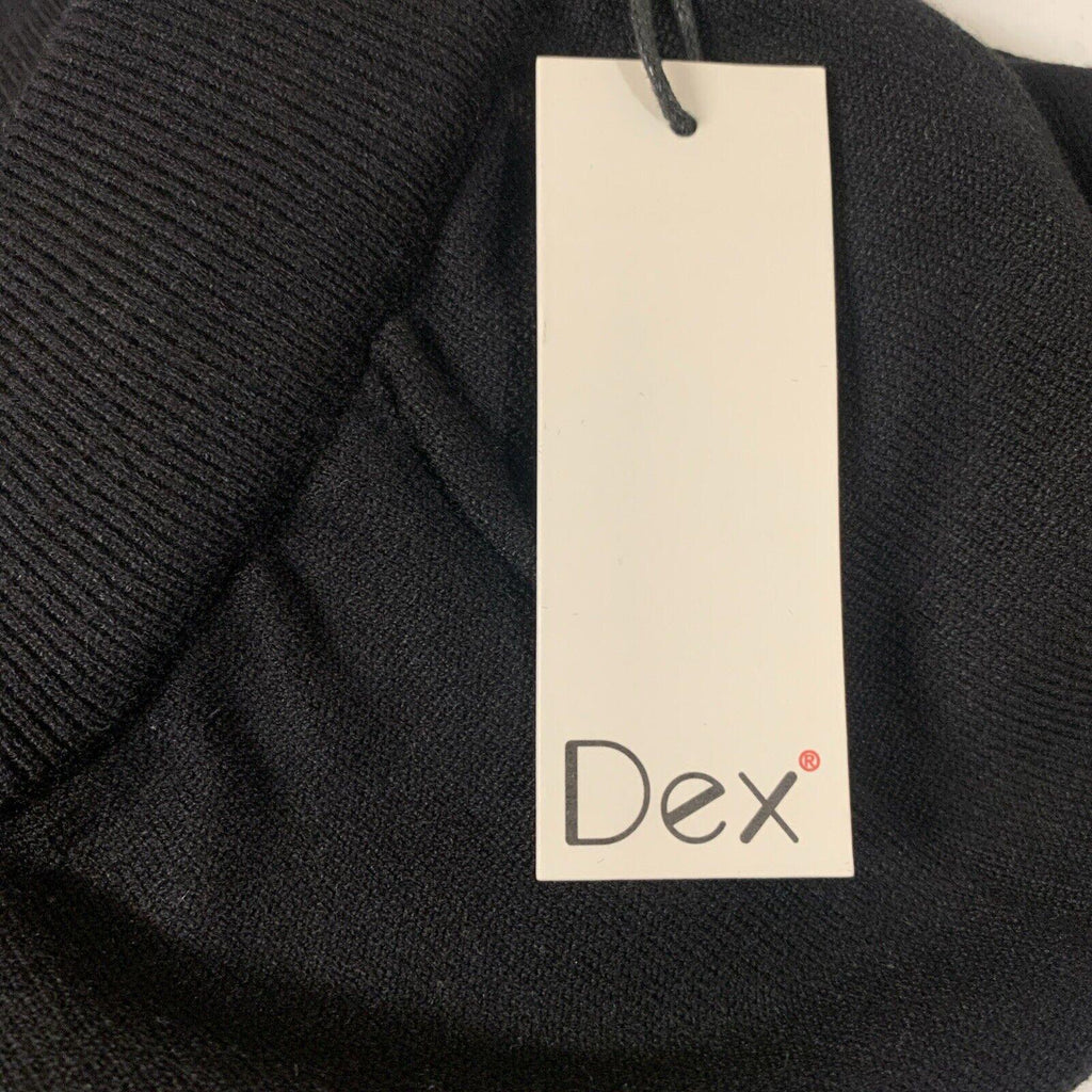 Dex Clothing Women’s X Large Black Noir Wide Leg Gaucho Culottes Cropped Pants