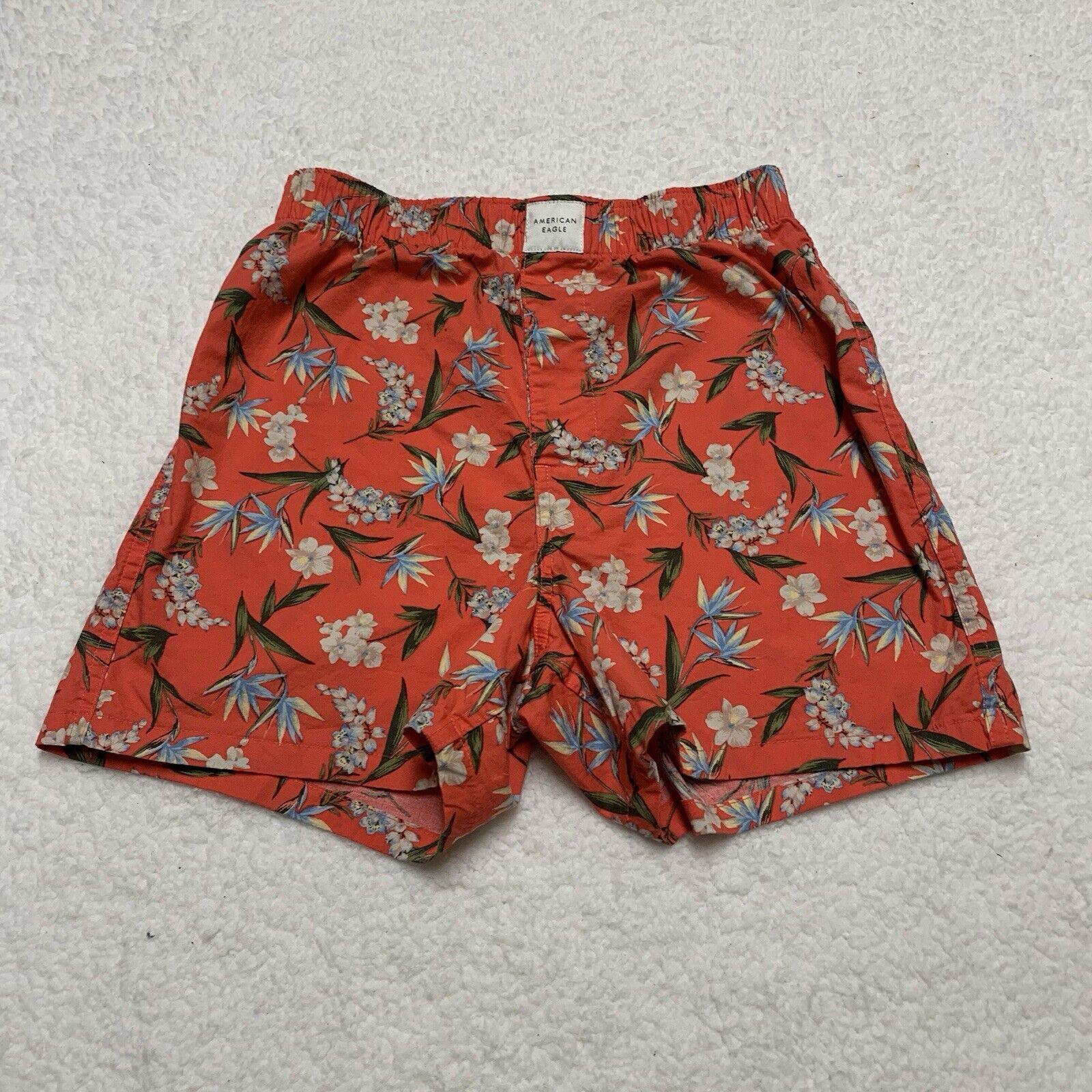 American Eagle Boxer Shorts Floral Print Stretch SIZE XS 26-28