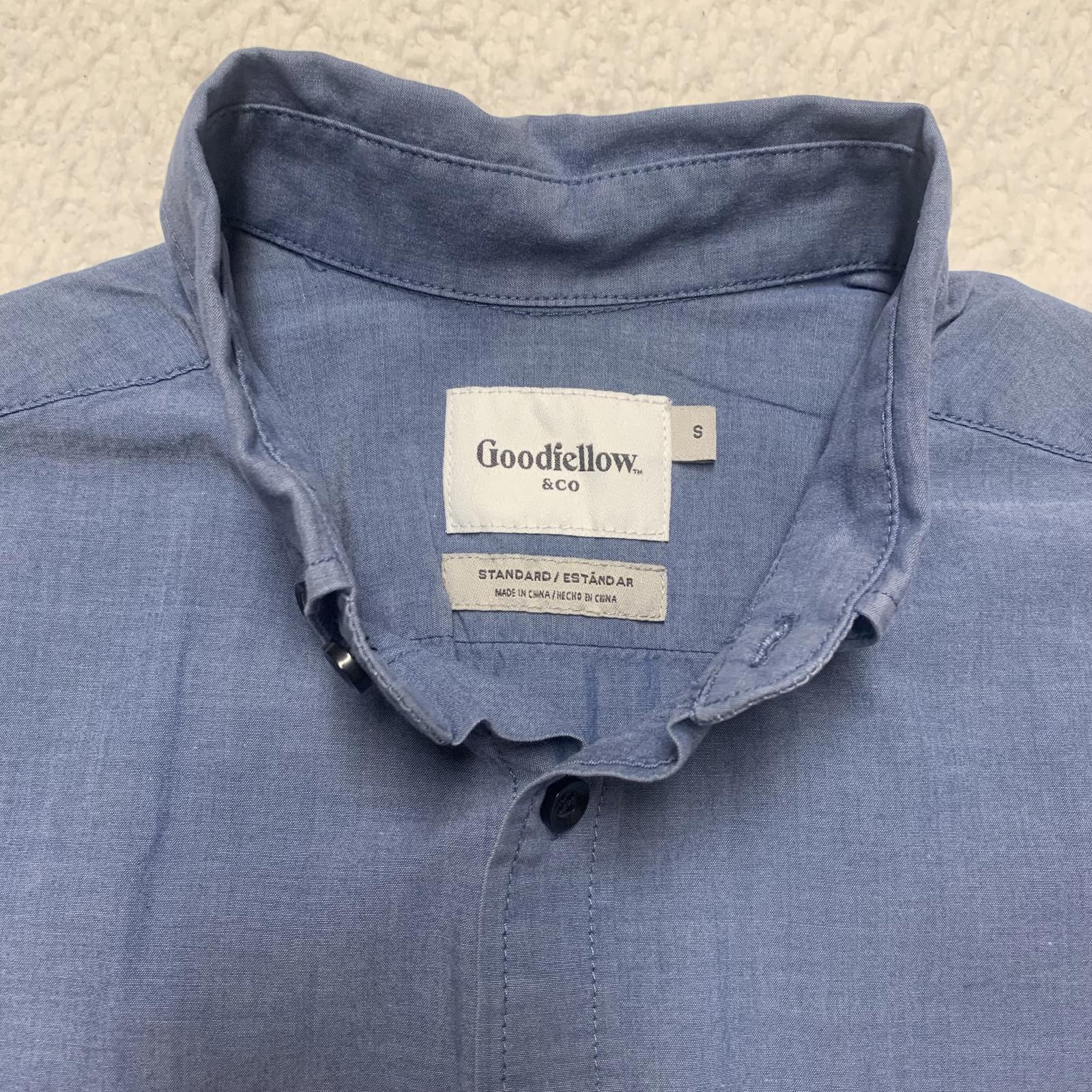 Goodfellow & Co Men's Size Small Light Blue Soft Denim Button Up Shirt