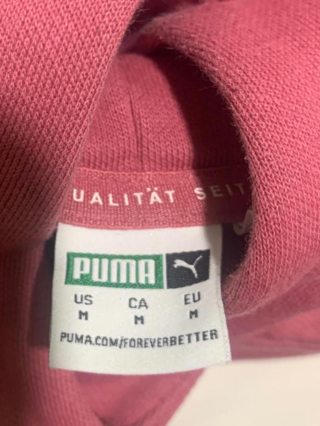 Puma Women's Size Medium Dusty Rose Oversized Hoodie Sweatshirt