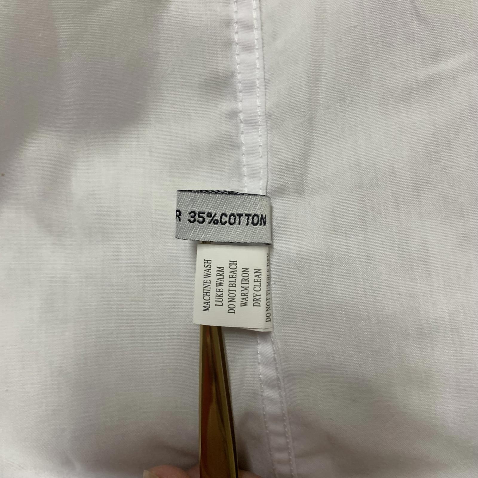 Boltini Men's 4XL White Classic Fit Button Dress Shirt 20-20.5