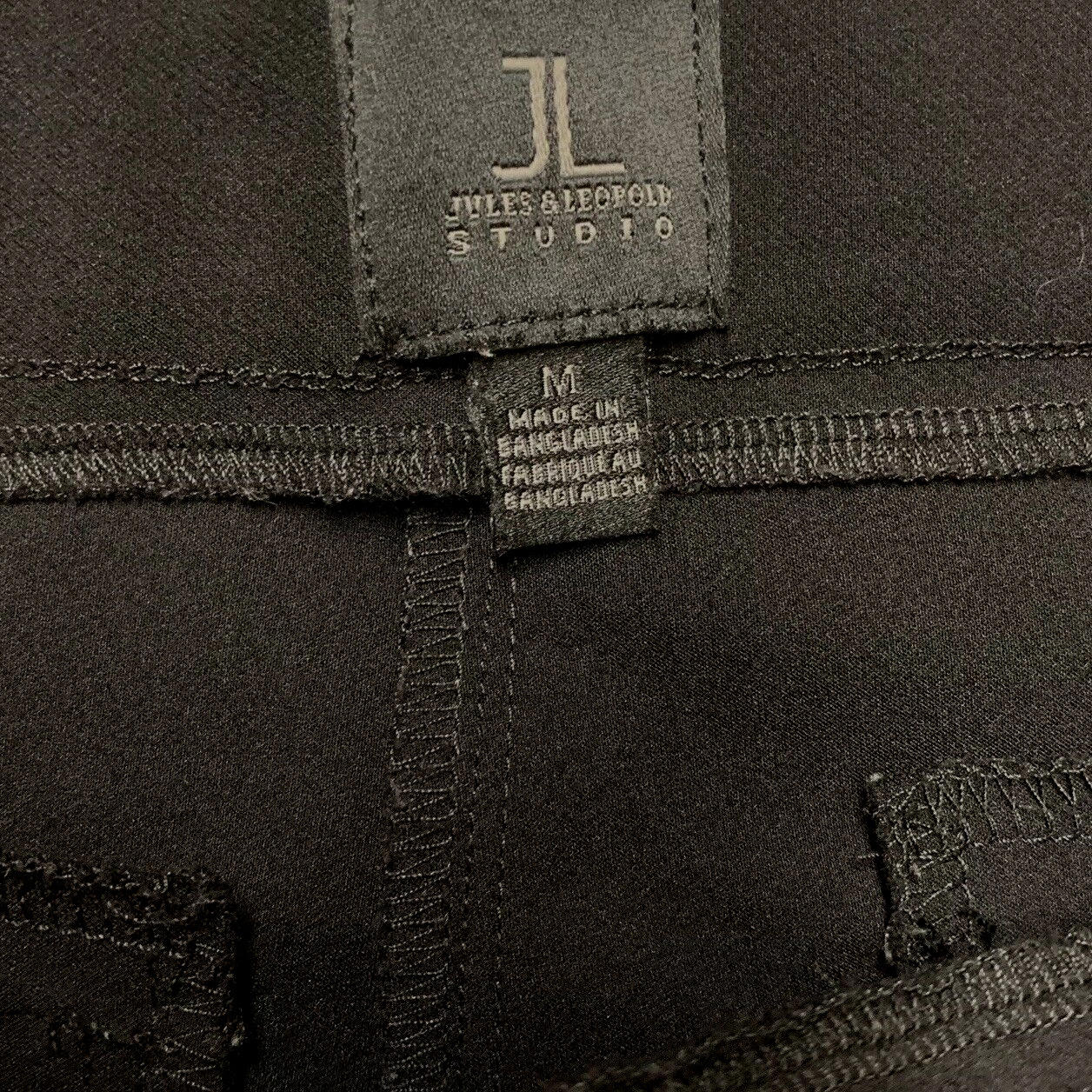 Jules & Leopold Women’s Size Medium Black Pull On Pants Straight Leg Slacks