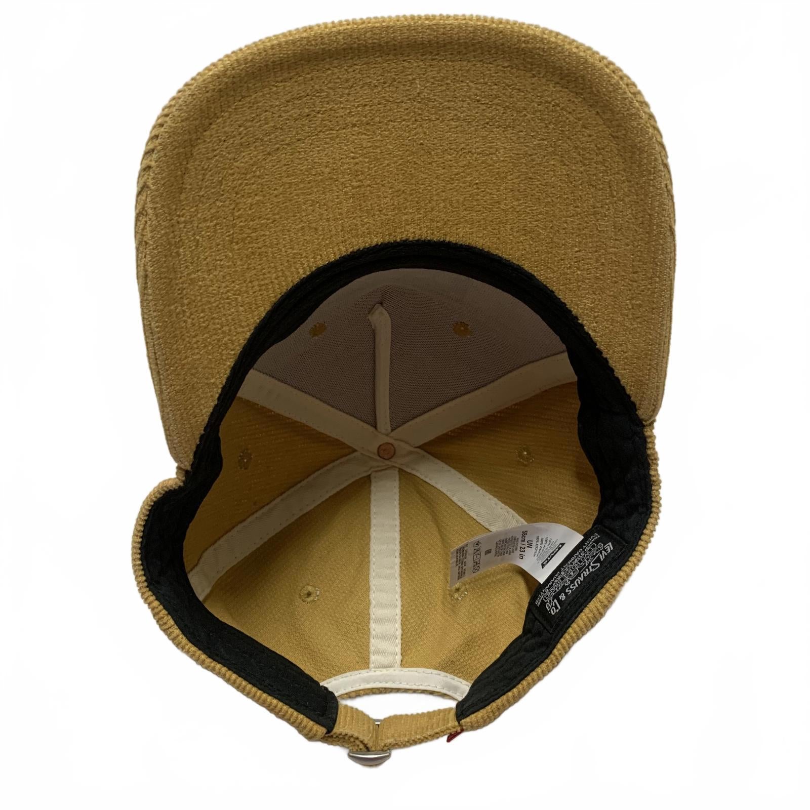 Levi's Men's Corduroy Hat  Mustard Yellow Mountain Patch