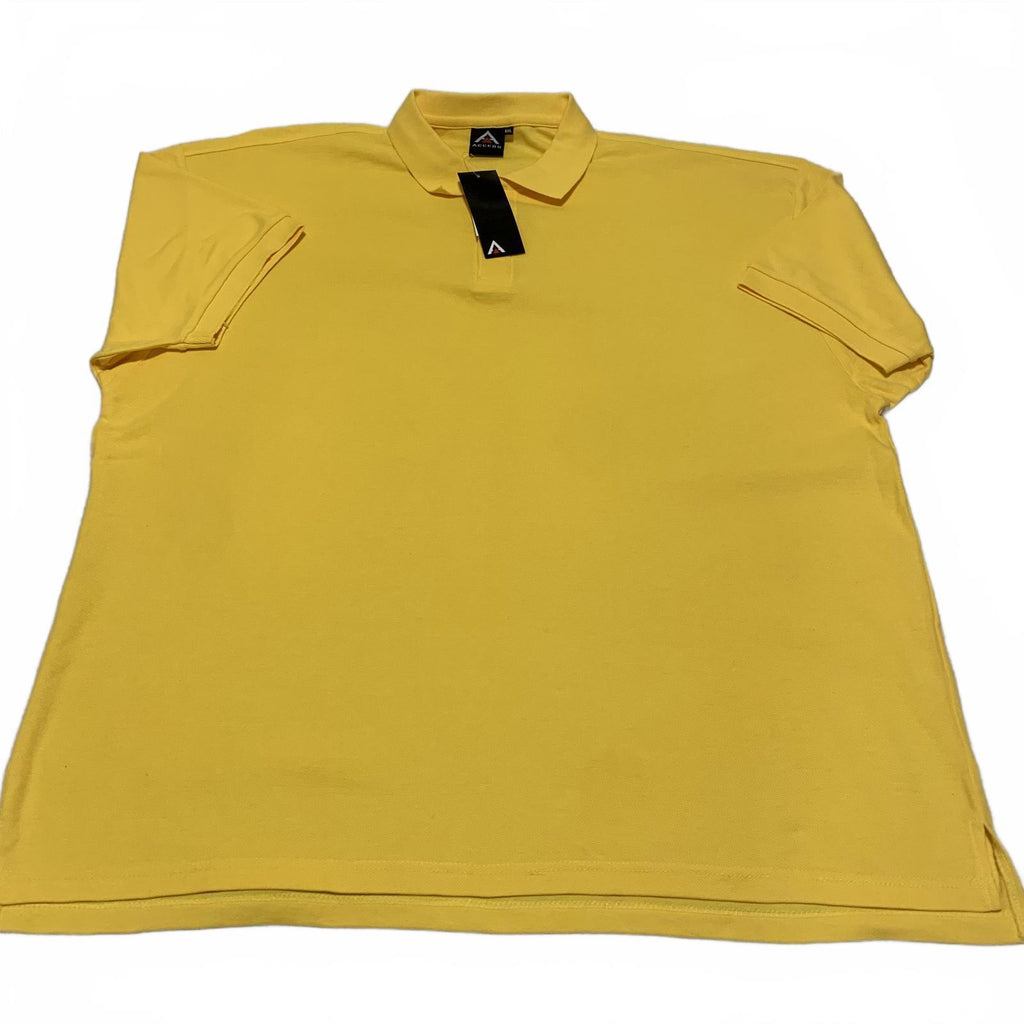 Access Men’s 6XL Yellow Polo Shirt NWT Short Sleeve Big & Tall Casual Uniform