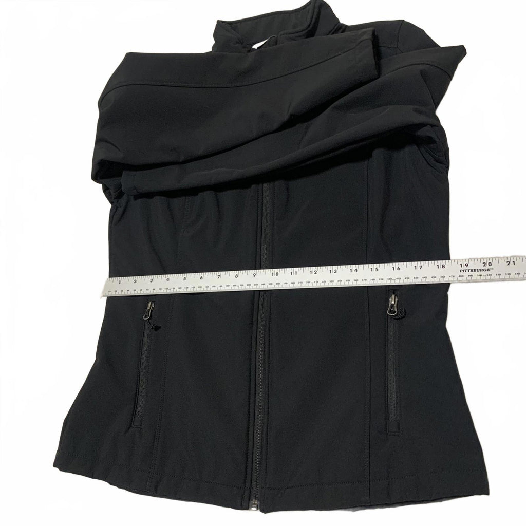 Port Authority Women's L Black Softshell Fleece Jacket  ACME Zip Up Outerwear