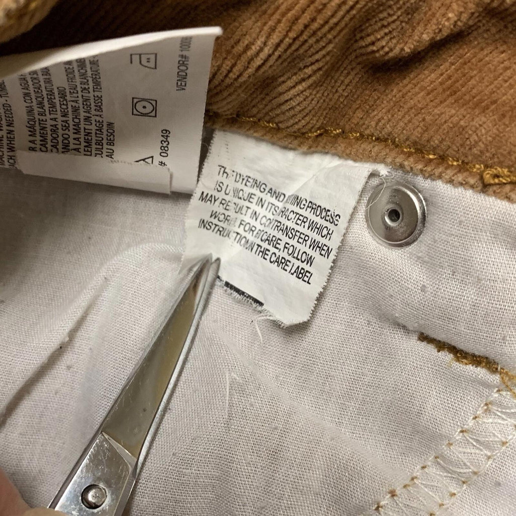 Bandolino Women's Corduroy Pants Sz 12 Brown Mandie Style  Straight Leg