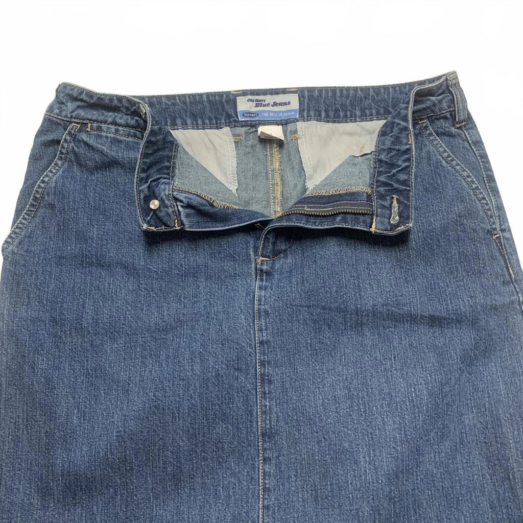 Old Navy Women’s Size 8 Classic Blue Denim Maxi Jean Skirt
