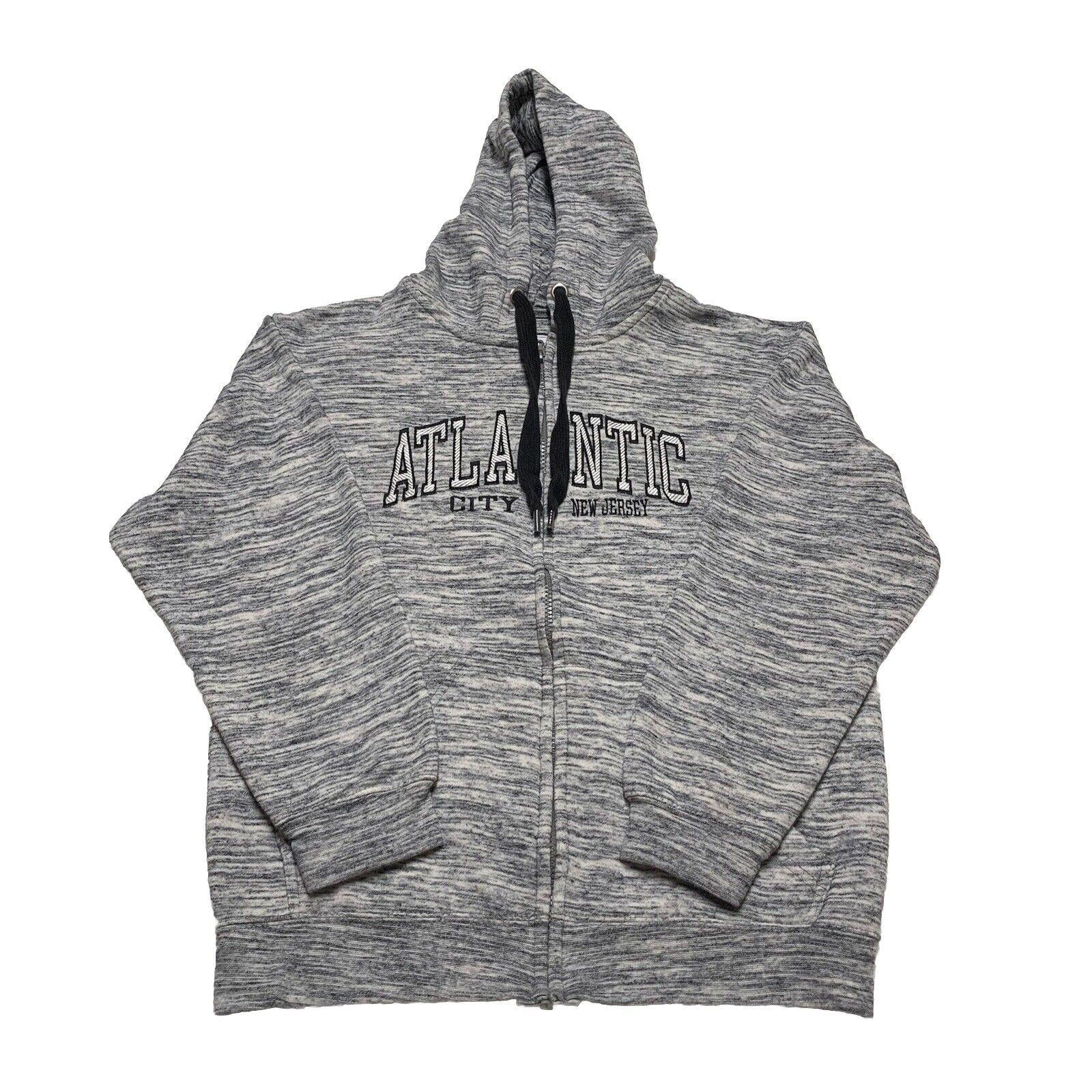 Pacific & Co The Perfect Hoodie Full Zip Black White Small Atlantic City NJ