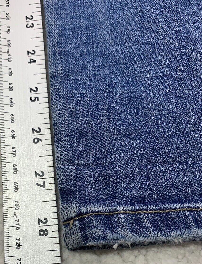 Kancan Jeans Women's Size 13 30 Blue Distressed Straight Leg
