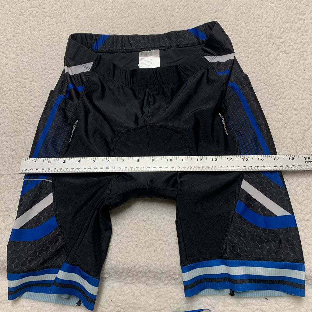 BALEAF Men's Size Large Blue Black Padded Cycling Shorts