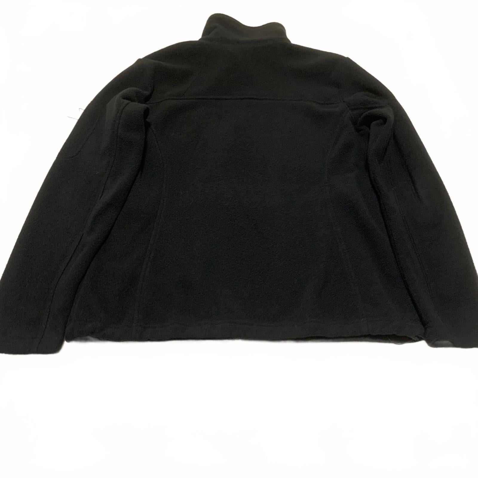 Columbia Women's Large Black Fleece Jacket Full Zip Outdoor Hiking Warm Layer