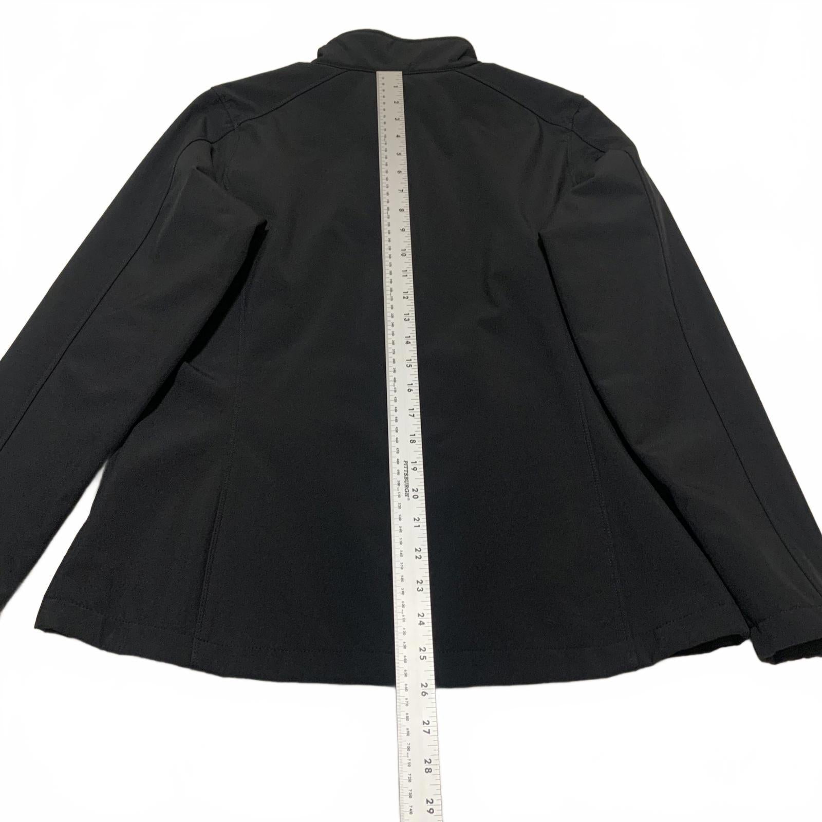 Port Authority Women's L Black Softshell Fleece Jacket  ACME Zip Up Outerwear
