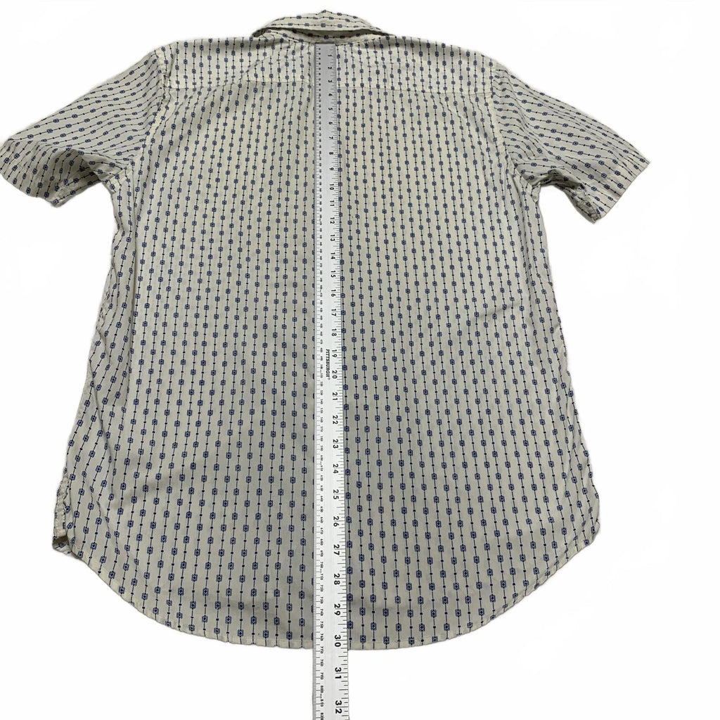 Quiksilver Men's Size Small Off-White Short Sleeve Shirt Casual Short
