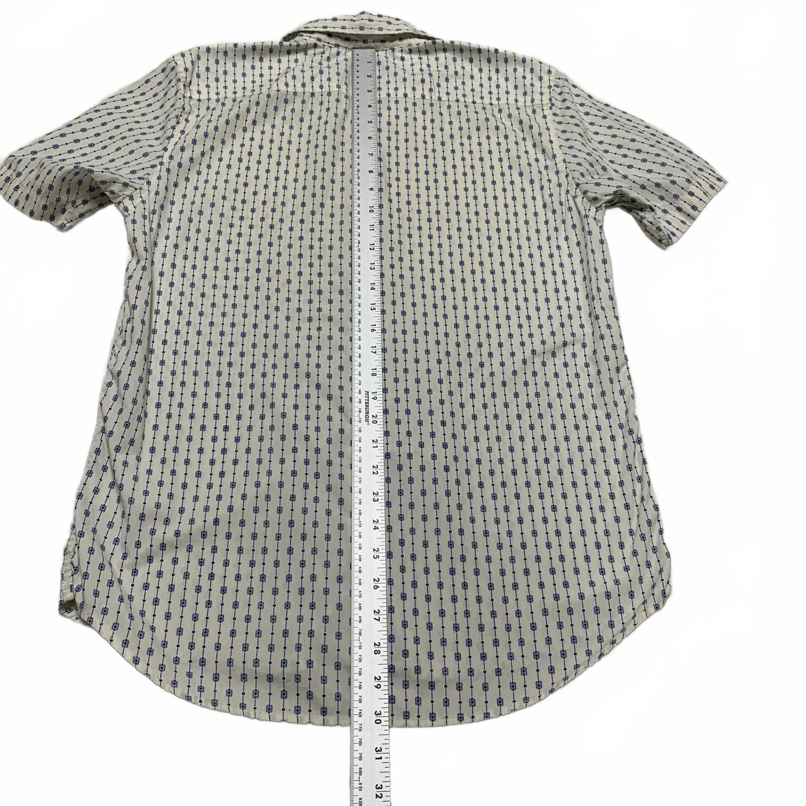 Quiksilver Men's Size Small Off-White Short Sleeve Shirt Casual Short