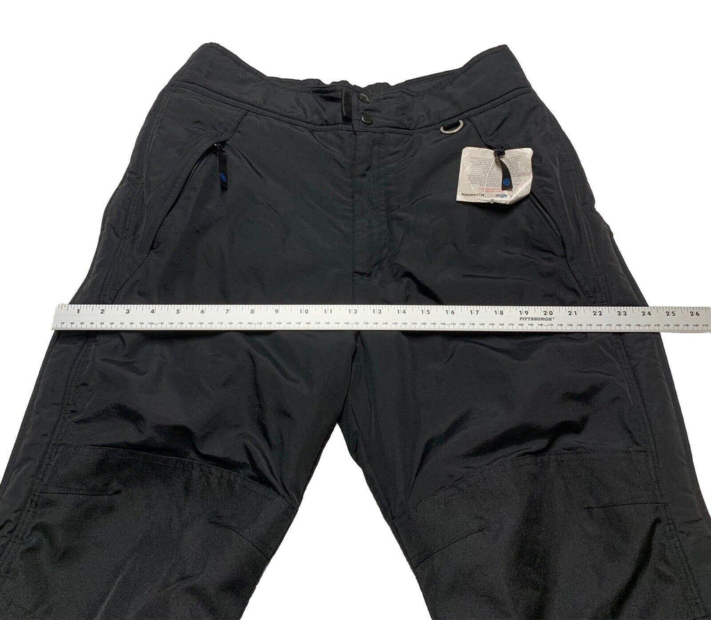 Slalom Snow Pants Men’s Size M Black Nylon Ankle Zip Pockets Ski Snowboard Storm
