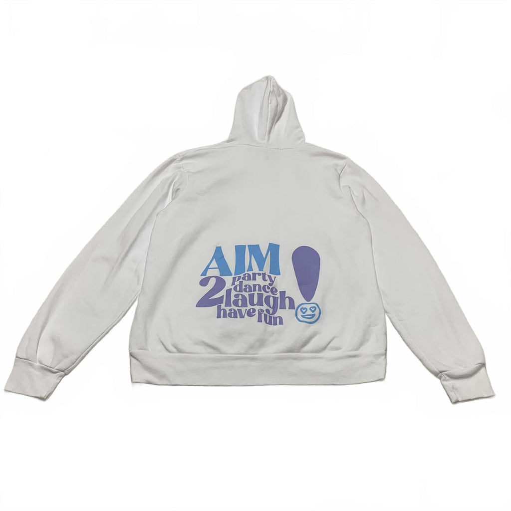 Bella + Canvas Fleece Collection Women's Medium White Graphic Design Hoodie