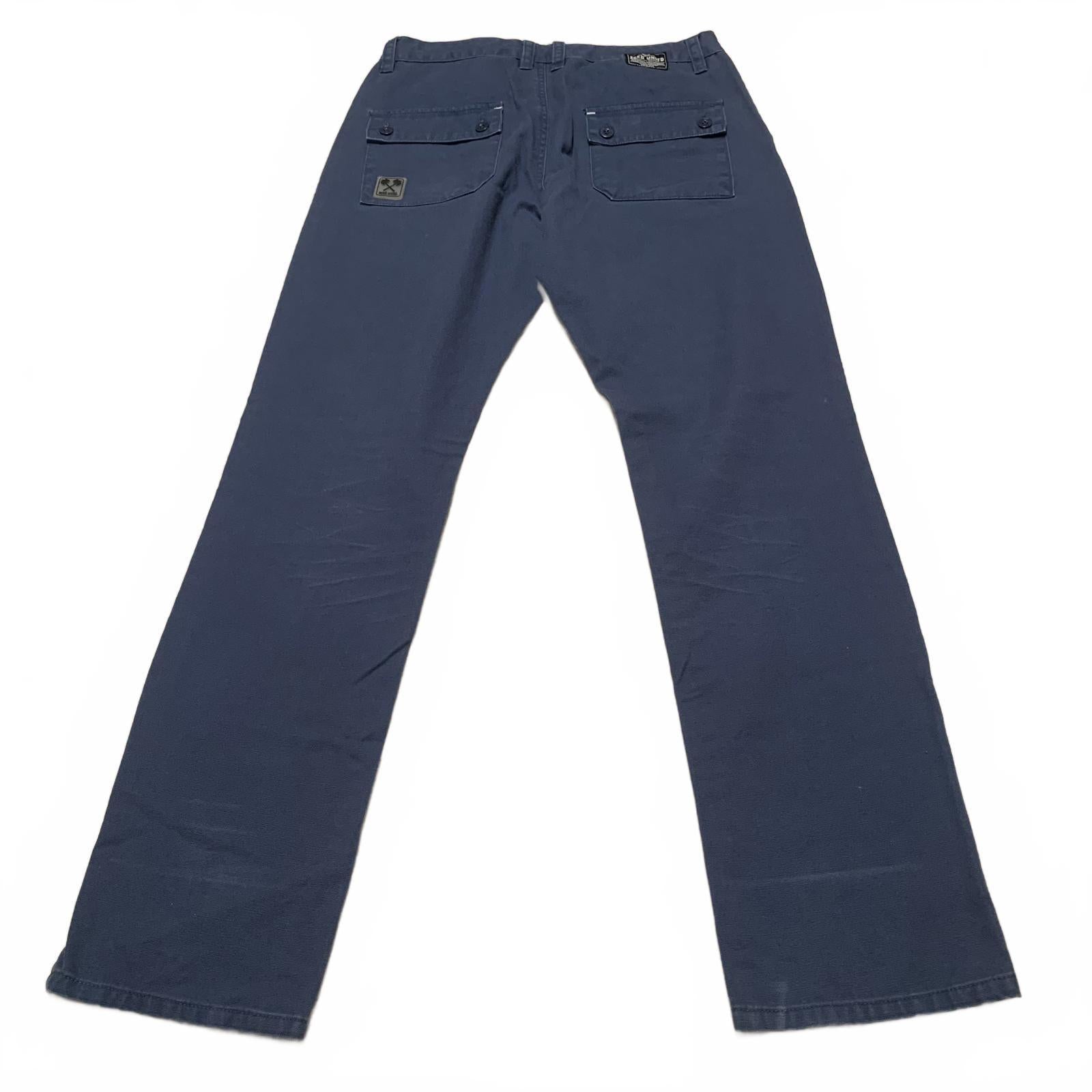 Ecko Unltd. Men's See Measurements Blue Fit-Straight Casual Pants Navy Blue