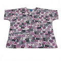 HQ Scrub High Quality Basic Women's L/XL Pink Ribbon Breast Cancer Awareness
