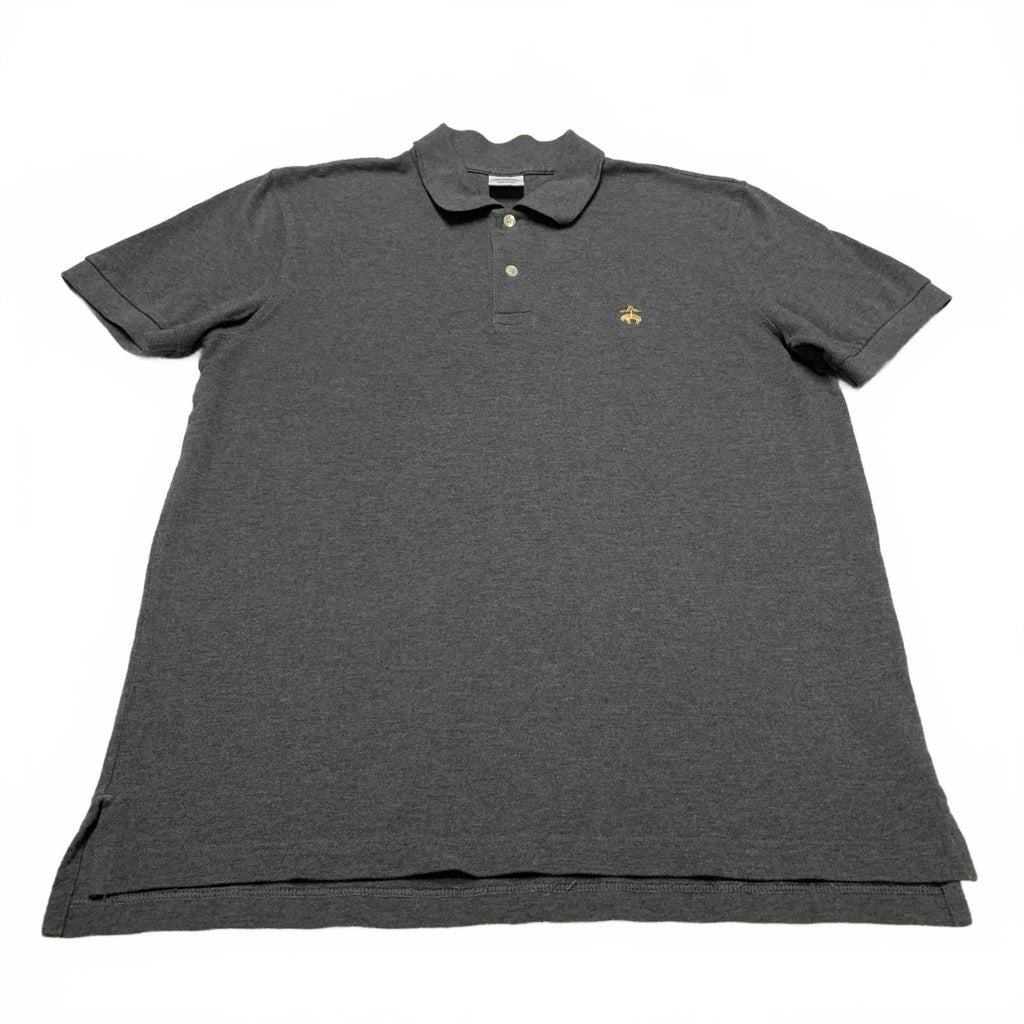 Brooks Brothers 1818 Men’s Size Large Gray Performance Polo Slim Fit Cotton