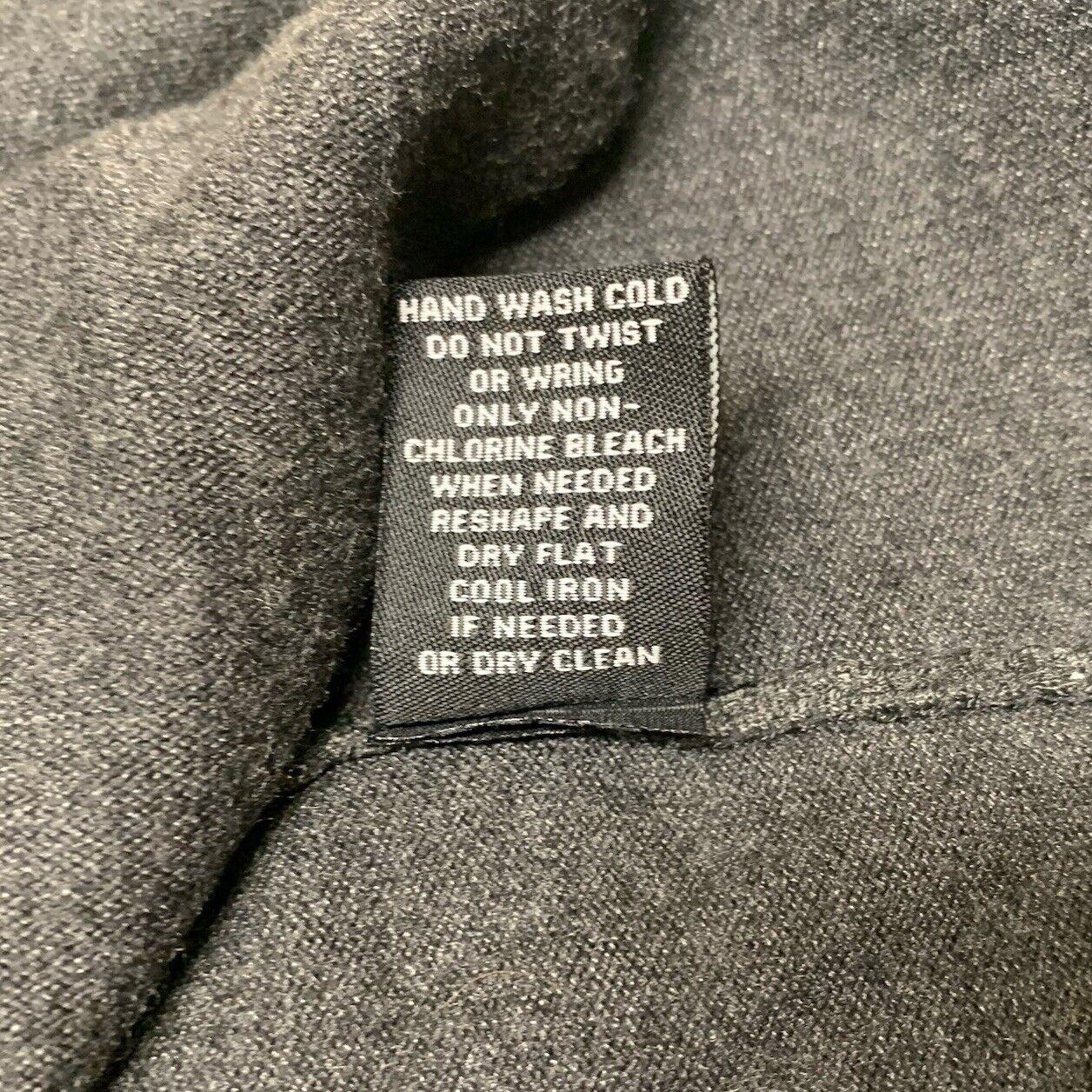 Premise Studio Women’s Small Gray Soft Knit Cascading Open Front Buckle Sweater