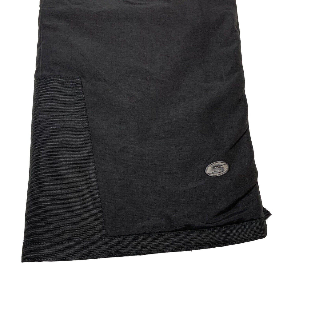 Slalom Snow Pants Men’s Size M Black Nylon Ankle Zip Pockets Ski Snowboard Storm