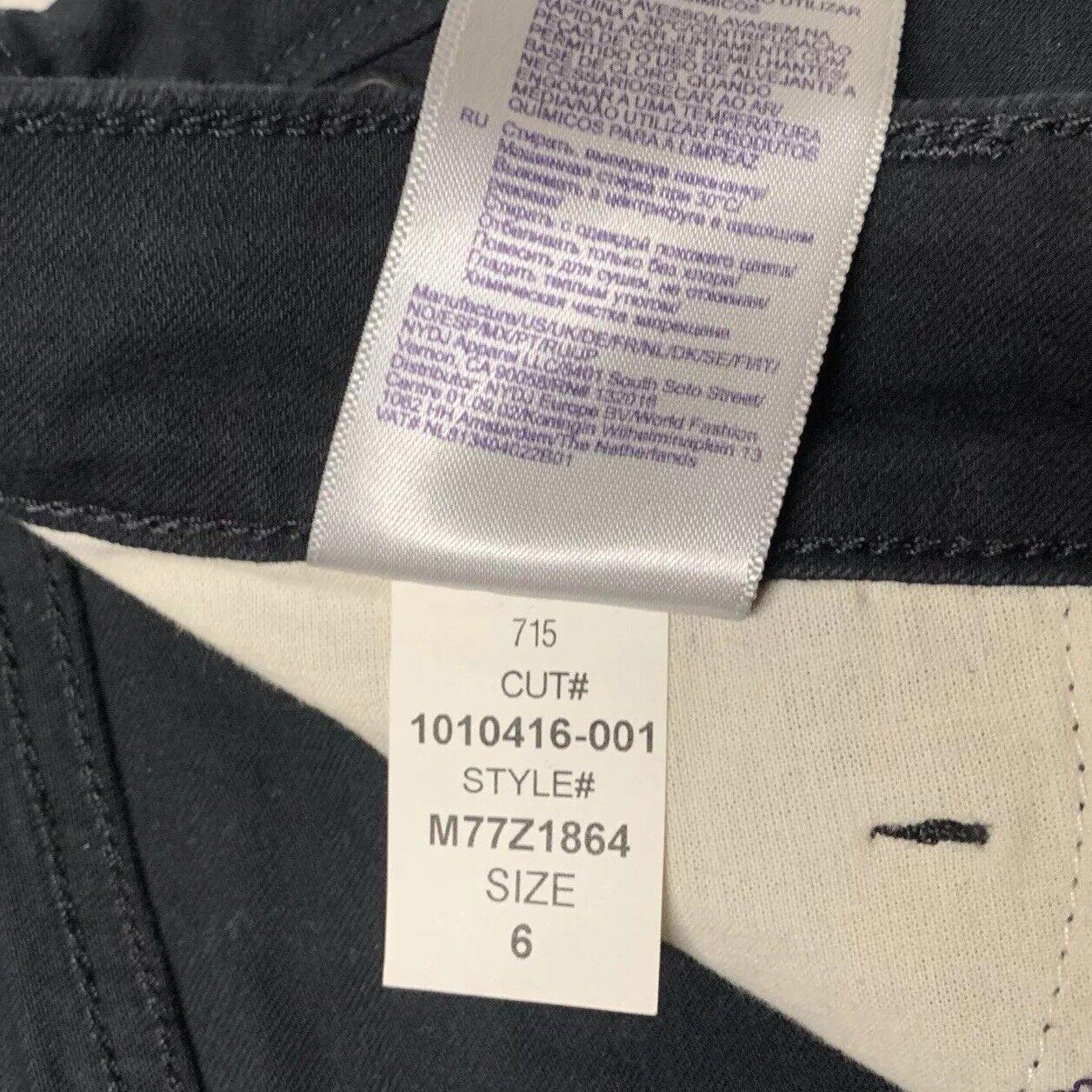 NYDJ Women’s Size 6 Black Jeans Straight Leg Stretch Lift Tuck Technology
