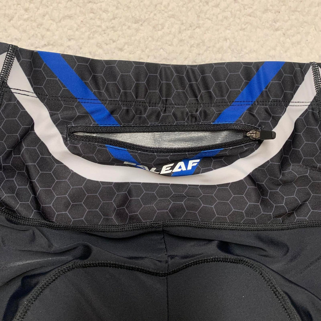 BALEAF Men's Size Large Blue Black Padded Cycling Shorts