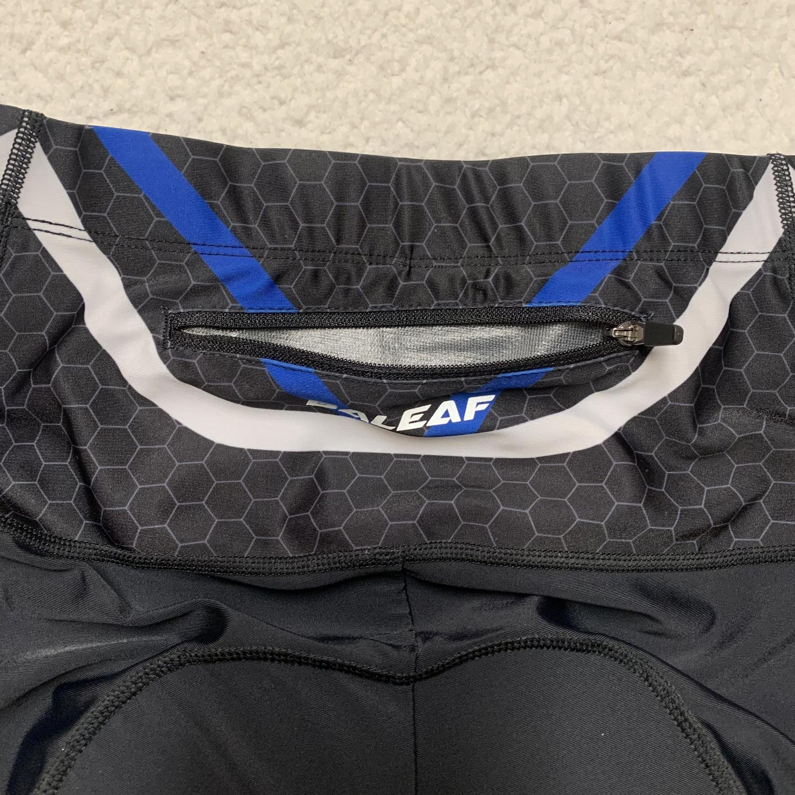 BALEAF Men's Size Large Blue Black Padded Cycling Shorts