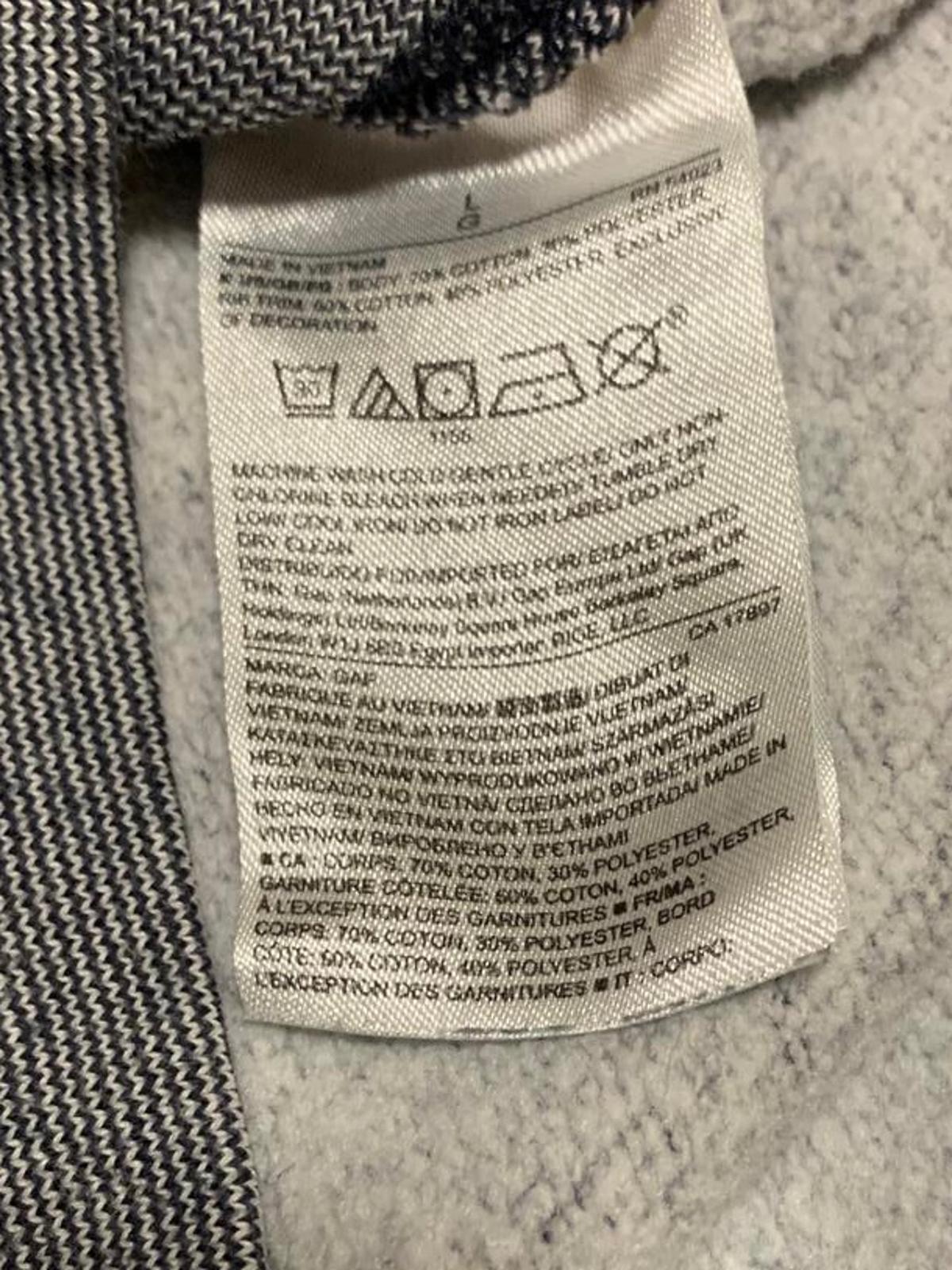 GAP Men's Size Large Dark & Light Gray Crew Neck Sweatshirt